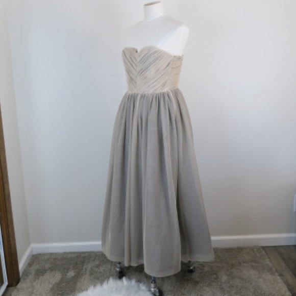 Alice + Olivia Tulle Midi Tulle Gown sz 4 - Picture 3 of 5